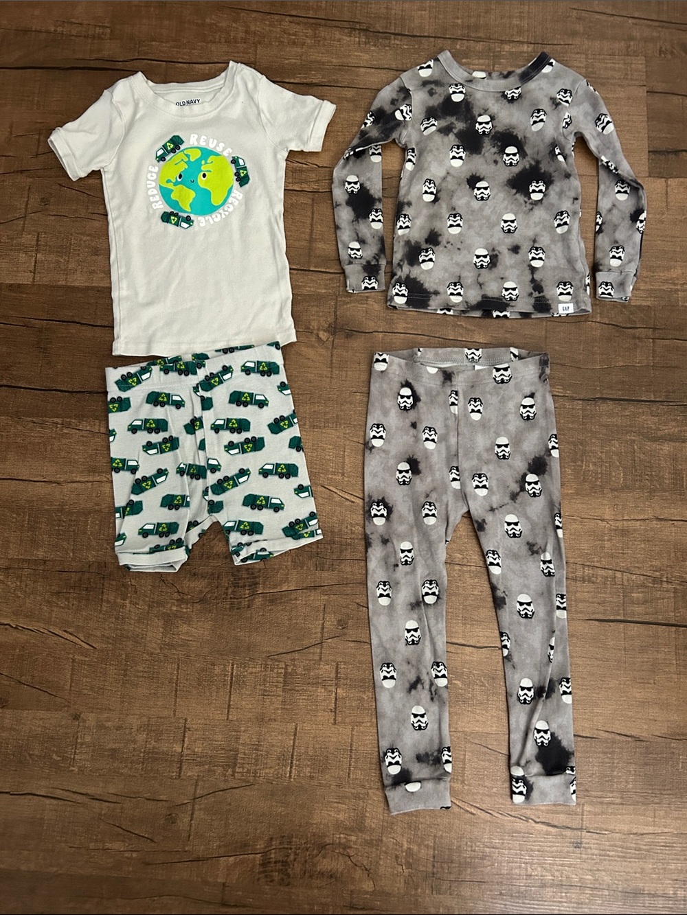 Old Navy Recycle Truck Pajama & GAP Starwars Pajama